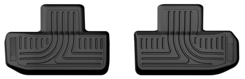 Dodge Challenger Floor Liner - Rear - Husky Liners - X-act Contour - Black - `16-`23